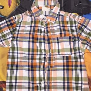 Button up plaid shirt